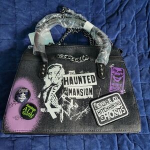 Haunted Mansion Loungefly Black and Purple  Bag